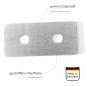 Preview: Edelstahl Doppelrosette Ben 20mm