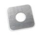 Preview: Edelstahl Rosette Fred 28mm eckig