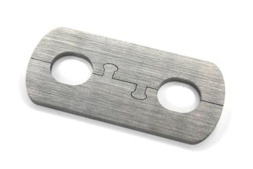 Edelstahl Doppelrosette Maik 16mm