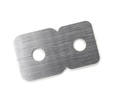 Edelstahl Doppelrosette Maik 15mm