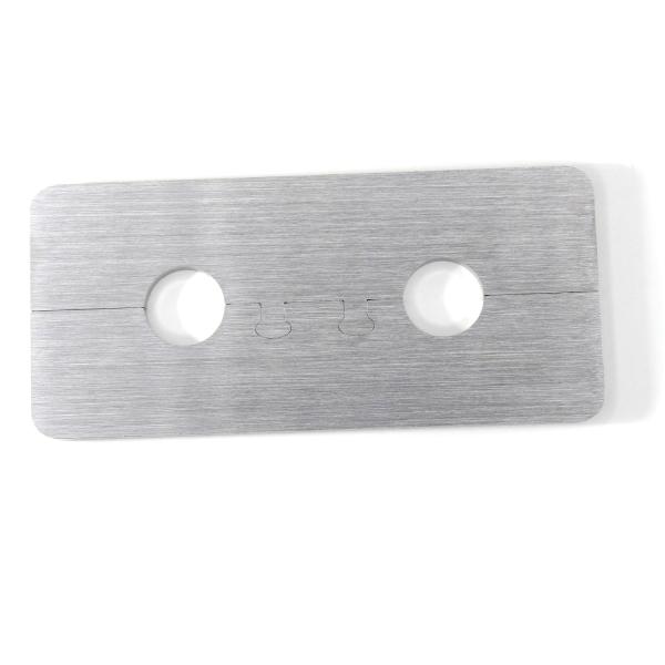 Edelstahl Doppelrosette Ben 20mm