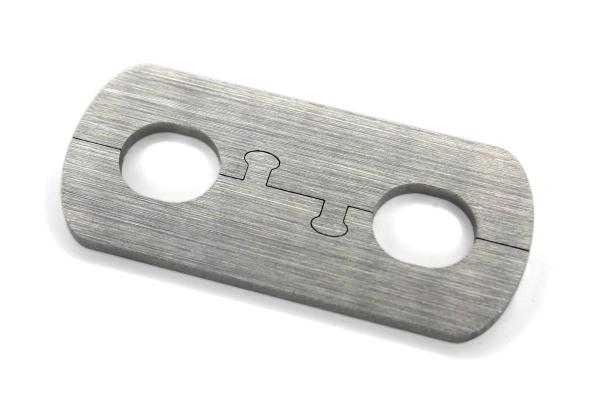 Edelstahl Doppelrosette Maik 16mm