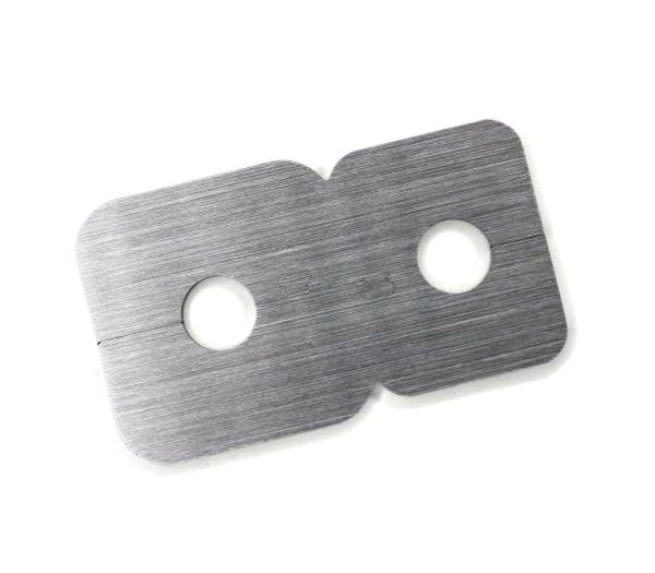 Edelstahl Doppelrosette Maik 15mm